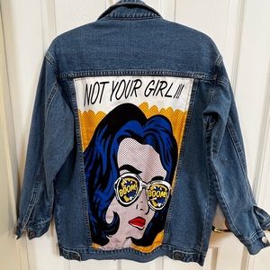 Oversized denim jacket